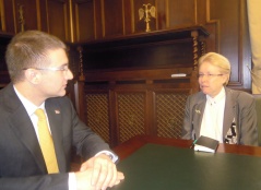 21 February 2013 The National Assembly Speaker in meeting with the Danish Ambassador to Serbia
